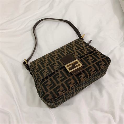 fendi baguette vintage white|vintage fendi bags authentic.